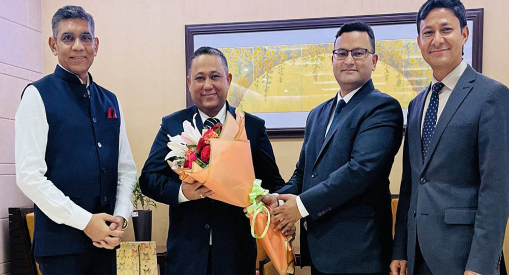 परराष्ट्रमन्त्री शिशिर खनाल नयाँ दिल्लीमा