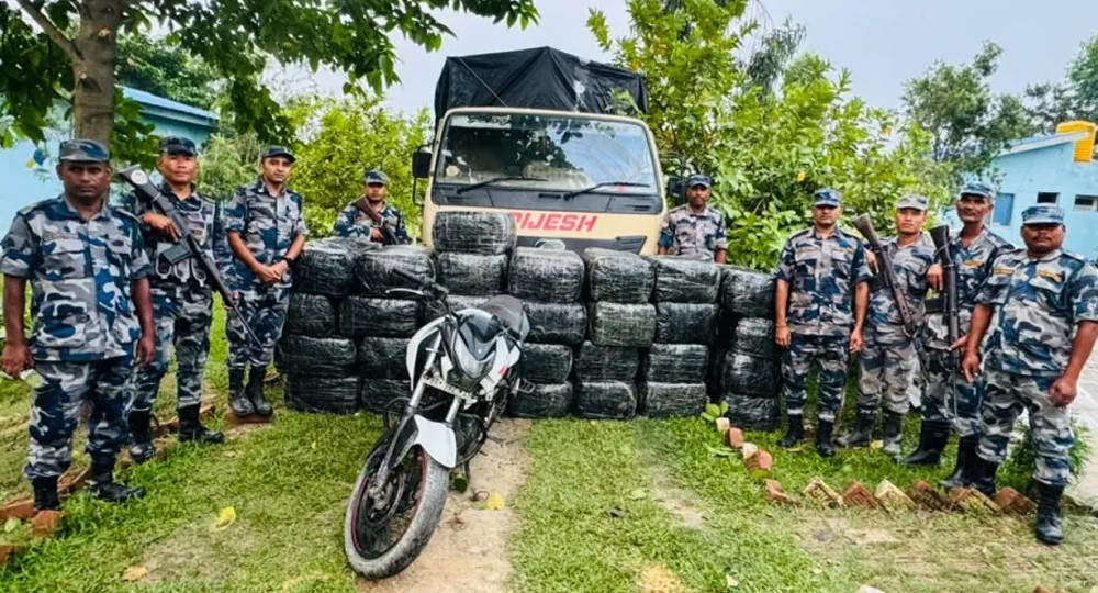 मोरङबाट ९२२ किलो गाँजा बरामद